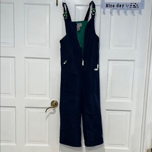 Children’s Navy and Green snowsuit